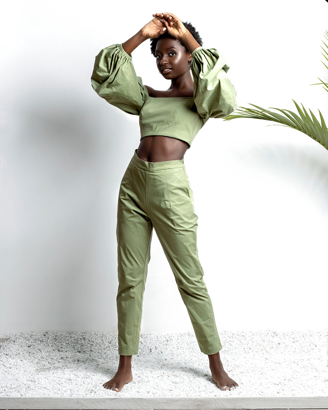 Kamu Green Trousers