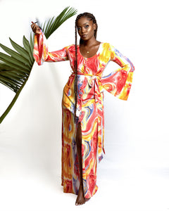 Koko Peach Maxi Dress