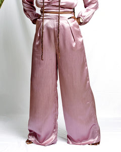 Light Kusi Satin Trousers