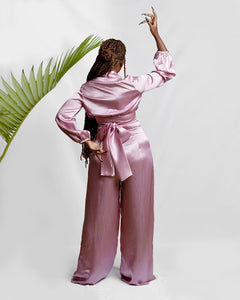 Light Kusi Satin Trousers